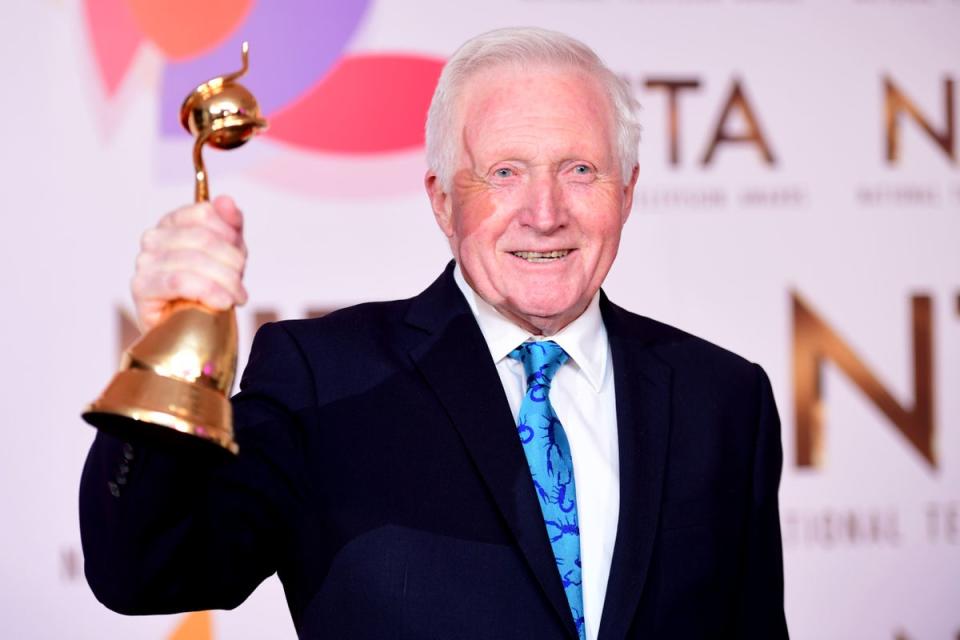 David Dimbleby with the Special Recognition award at the National Television Awards 2019 (PA Archive)