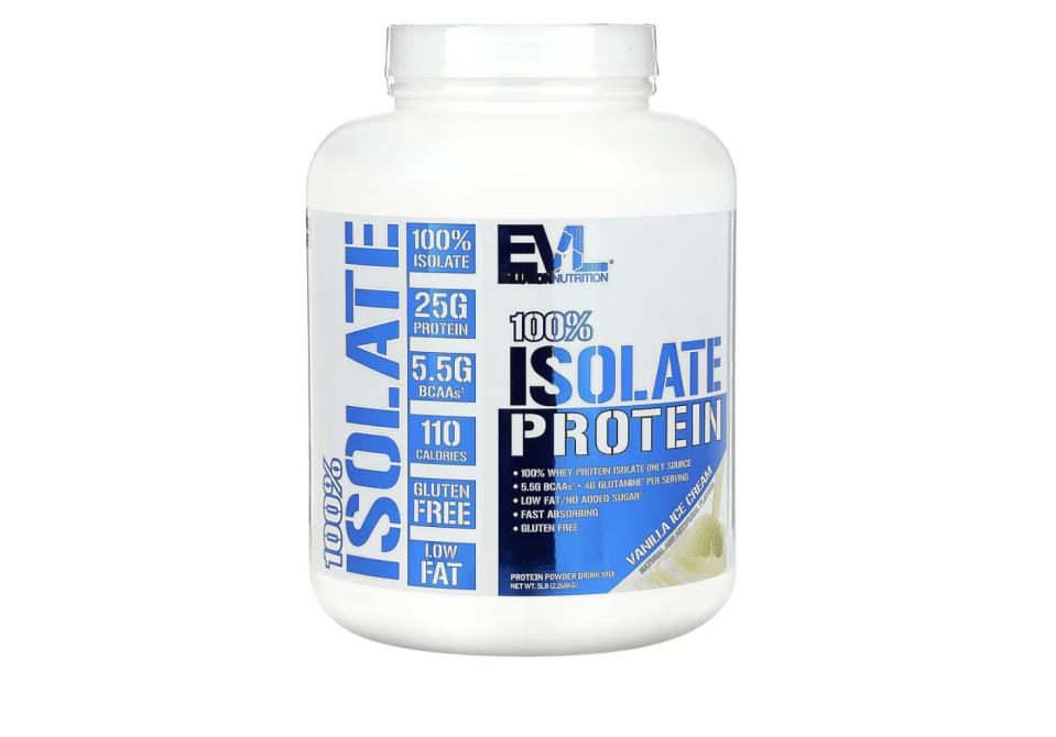 Evlution Nutrition, 100% Isolate Protein, Vanilla Ice Cream. (PHOTO: iHerb)