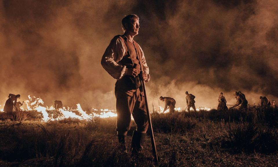丹麥影帝邁茲米克森合作《荒蕪之地．應許之心》飾演在貧瘠荒原種出馬鈴薯的退伍軍官。（金馬執委會提供）