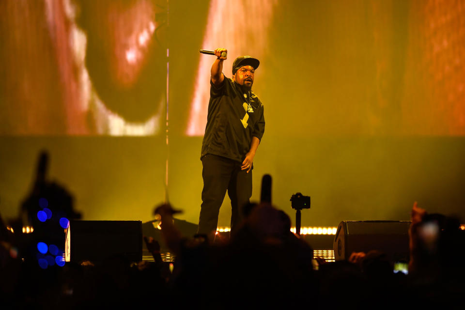 Ice Cube performs at the Draft Theater during the 2022 NFL Draft on April 29, 2022 in Las Vegas, Nevada. - Credit: Mindy Small/Getty Images