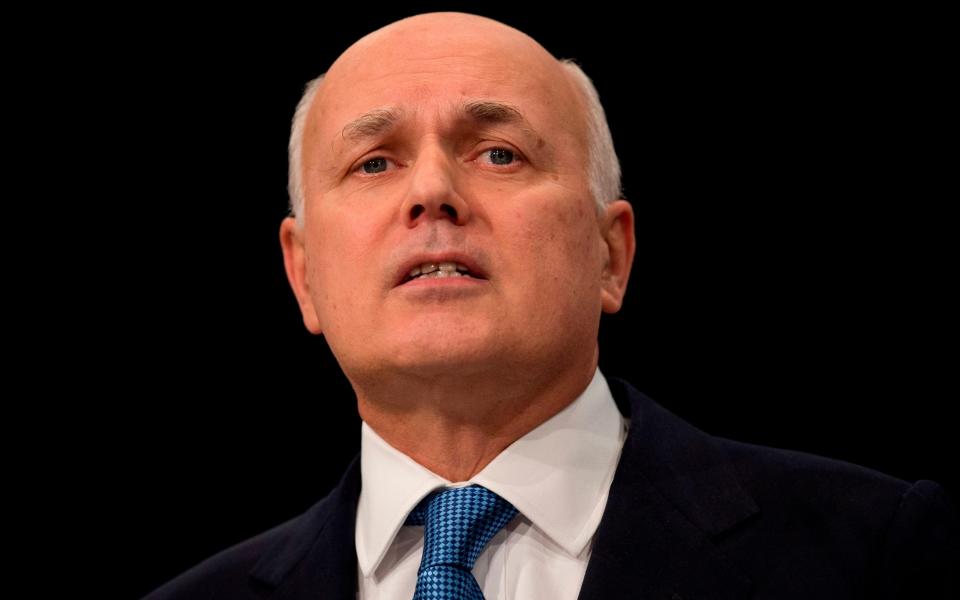 Sir Iain Duncan Smith, one of the MPs placed under sanctions by Beijing, condemned the proposed visit - Oli Scarff/AFP