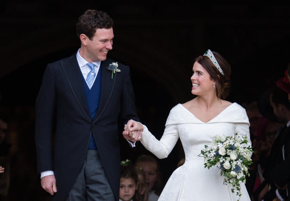 Prinzessin Eugenie und Jack Brooksbank heirateten in der selben Kirche, wie Prinz Harry und Meghan Markle im Mai. (Bild: Getty)