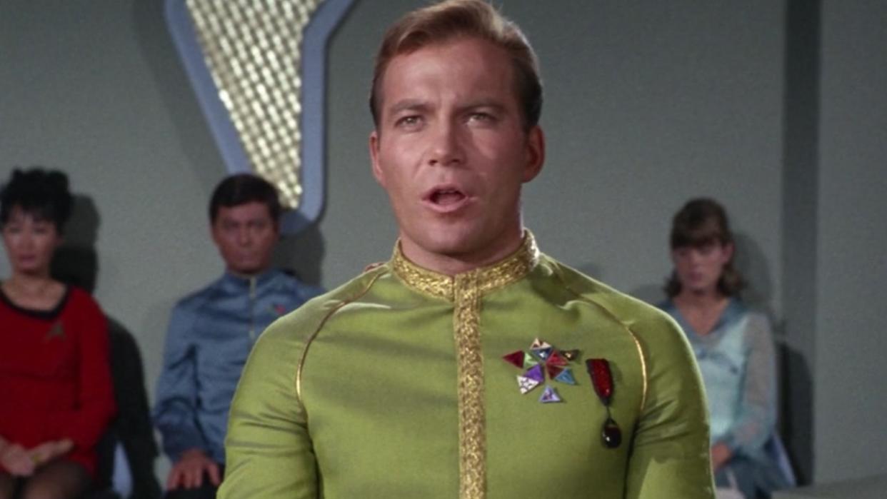  Captain Kirk in Star Trek. 