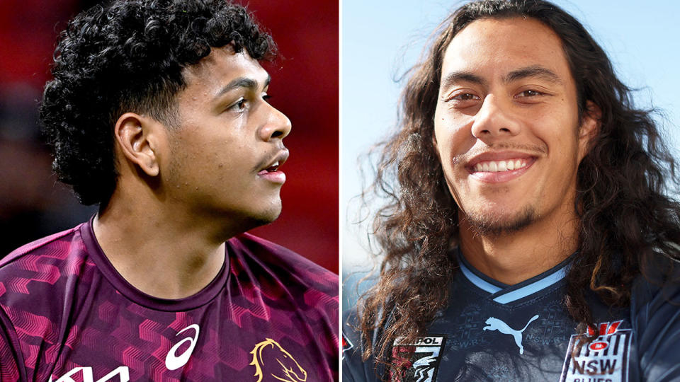 NSW star Jarome Luai has set the stage for a fiery showdown against Maroons winger Selwyn Cobbo for State of Origin Game I. Pic: Getty