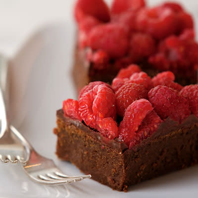 Chocolate-Raspberry Truffle Bars