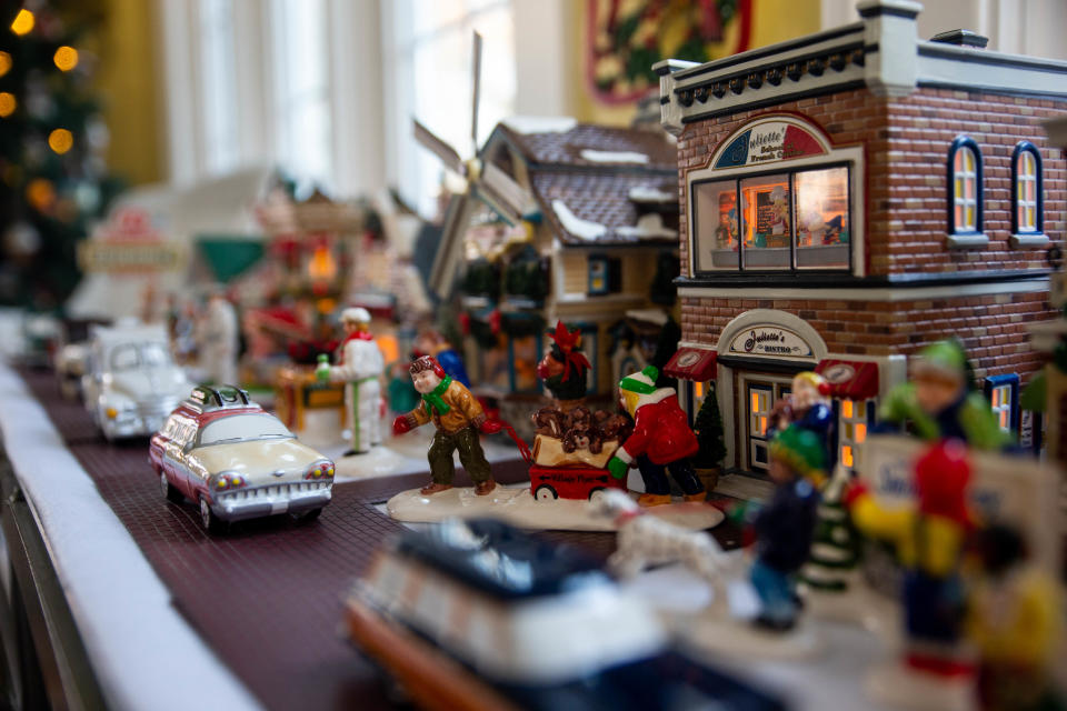 The snow village at Dutch Colonial Inn on Wednesday, Nov. 23. The inn, owned by Pat and Bob Elenbaas, has been a bed and breakfast for the past three decades.