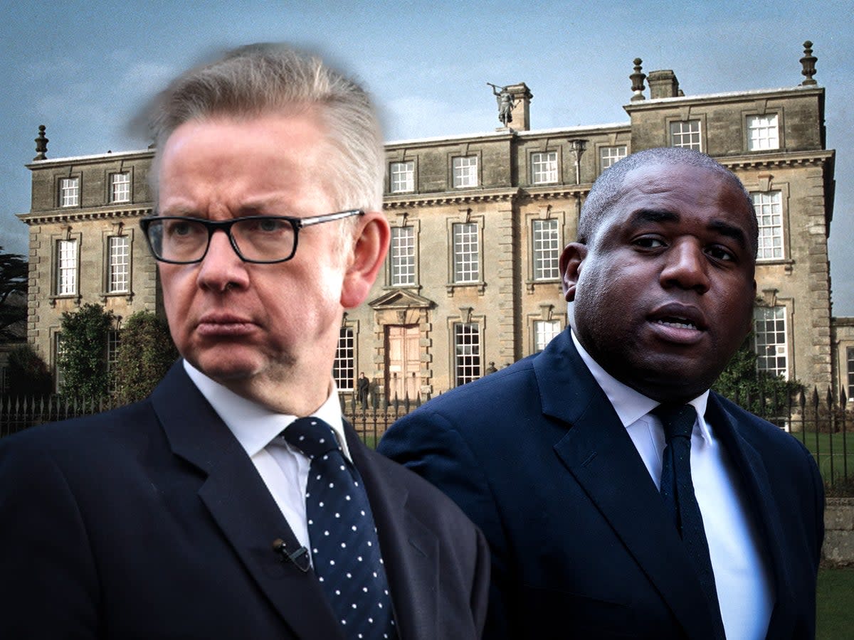 Michael Gove and David Lammy are said to have been in ‘secret’ Brexit talks (PA/Getty)