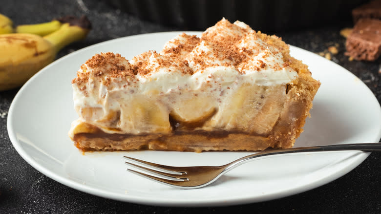 slice of banoffee pie