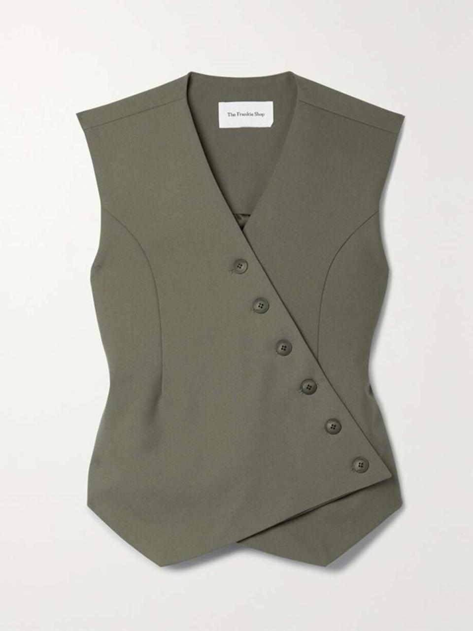 Maesa asymmetric woven vest, £170, The Frankie Shop, net-a-porter.com  (The Frankie Shop)