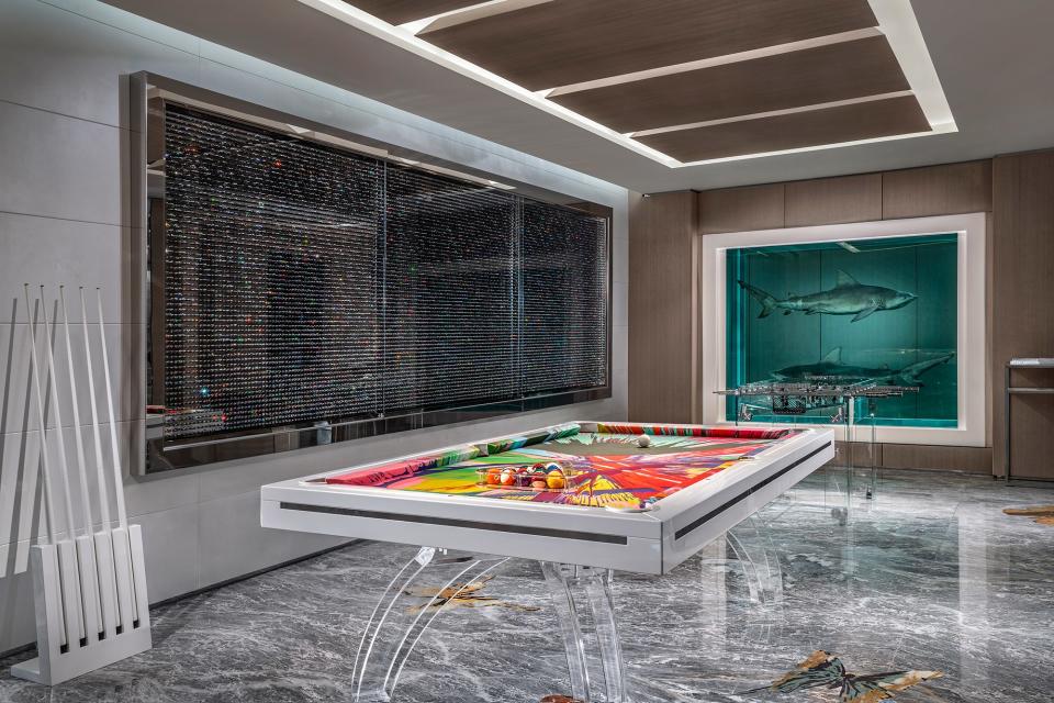 The game room features The Winner Takes All, 2018 (left), and Winner/Loser, 2018