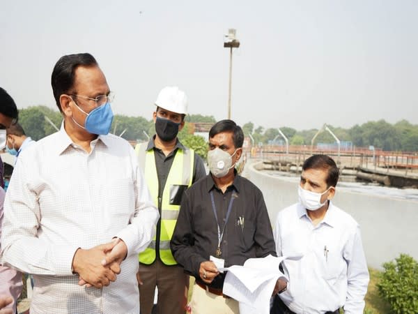 Delhi Minister (Water) and Chairman of DJB Satyendar Jain visited Waste water Treatment Plants at Rohini