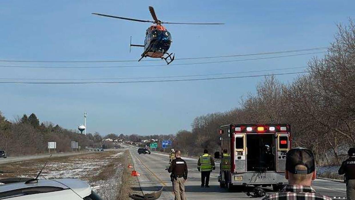 <div>Crash on Highway 16, Waukesha County</div>