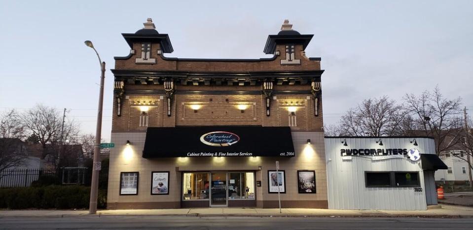 A former movie theater near Washington Park is being converted into offices for an accounting firm and other businesses.