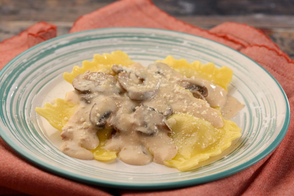 <p>Over in Italy, head to L'Arte di Mangiare and get the Ravioli alla Boscaiola (sweet sausage ravioli topped with mushrooms, caramelized onions, and a creamy parmesan sauce). </p> <p><strong>Other new menu items available at L'Arte di Mangiare: </strong></p> <p>Arancini: fried risotto balls stuffed with braised beef and served with pomodoro sauce</p> <p>Bomboloni: chocolate-hazelnut Italian donut with powdered sugar</p> <p><strong>And beverages:</strong></p> <p>Peroni Pilsner</p> <p>Pinot Grigio</p> <p>Chianti</p> <p>Prosecco</p> <p>Rosa Regale</p> <p>Moscato</p> <p>Italian White Sangria with Prosecco</p> <p>Italian Red Sangria with Cabernet Sauvignon</p> <p>Italian Margarita with Tequila and Limoncello</p> <p>Amaretto Bellini: Amaretto, white peach purée and Prosecco</p> <p>Bergamotto: Italicus Rosolio Di Bergamotto, Prosecco and Cerignola olive</p>