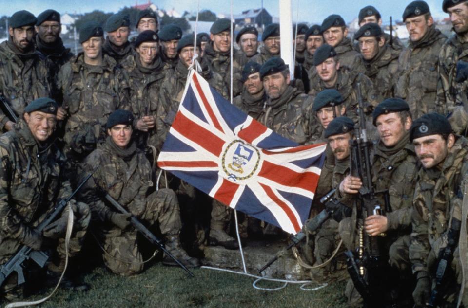 British Royal Marines Port Stanley Falkland Islands war