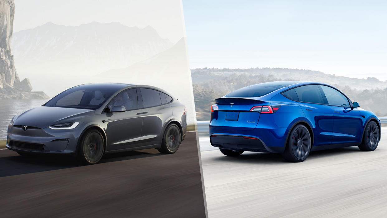  Tesla Model X vs. Tesla Model Y. 
