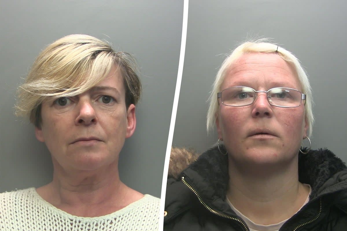 Nicola Bradley, 35, and Tracy Dixon, 47, doused Paul Crooks's beloved pet Sparky in cleaning products and put her in a tumble drier before breaking her neck (SWNS)