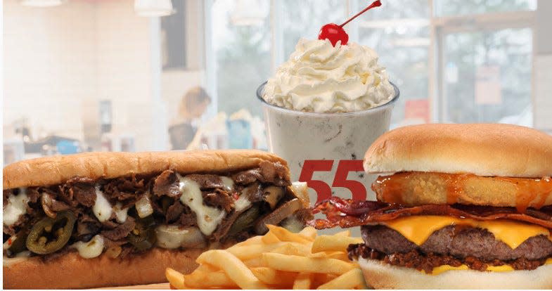 Hwy55 Burgers, Shakes & Fries based in North Carolina is known for its freshly made to order fare including cheesesteaks, burgers and milkshakes.