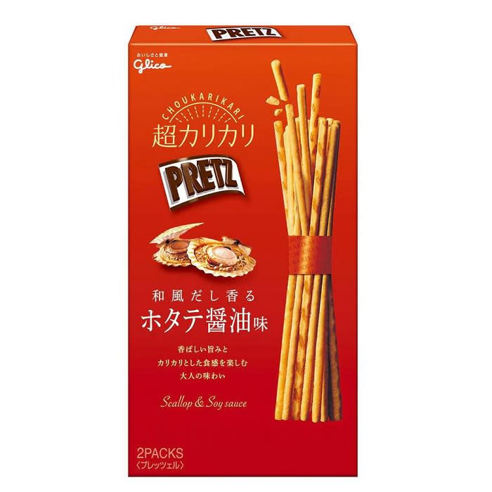 Glico Pretz Scallop & Soy Dashi 55g [Japan]. (Photo: Shopee SG)