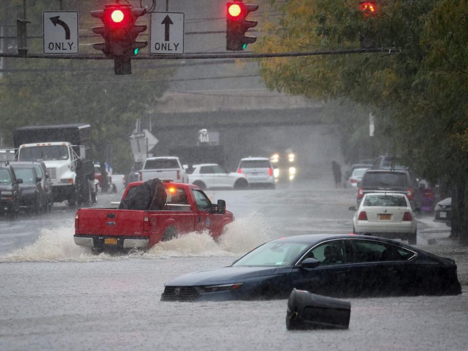 New York City is on track to break an alltime record for rainfall