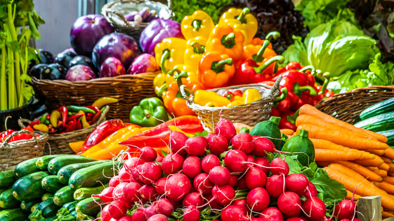 Assortment of fresh vegetables