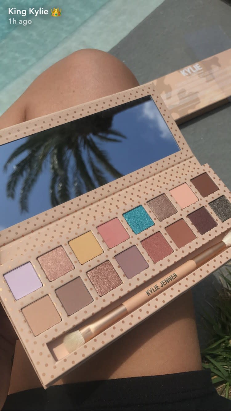 The Kylie Cosmetics summer collection was revealed on Snapchat, including three new highlighters, five new lipstick shades, and three palettes.