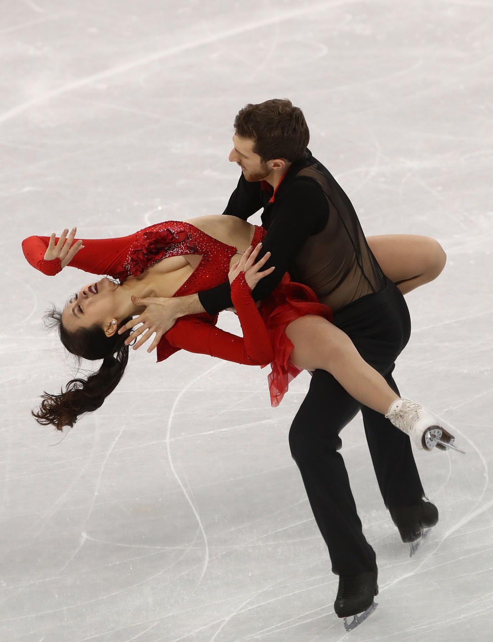 Yura Min während der Kür mit Alexander Gamelin. (Bild: Getty Images)