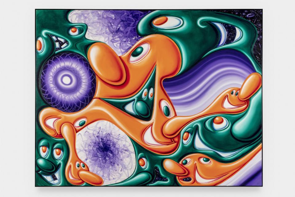 Kenny Scharf’s 2020 painting “Koz.” - Credit: Courtesy of Dior