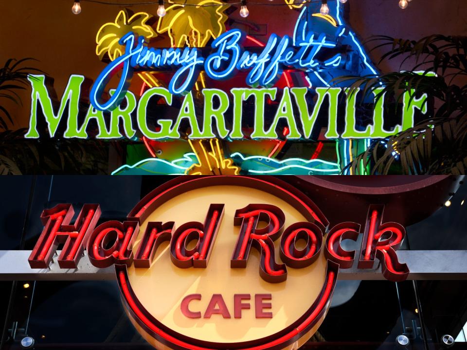 margaritaville and hard rock cafe