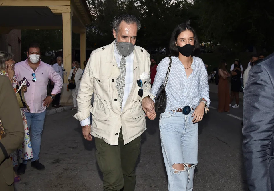 Jaime de Marichalar y Victoria Federica asistiendo a una corrida de toros en Aranjuez, Madrid. (Photo By Francisco Guerra/Europa Press via Getty Images)