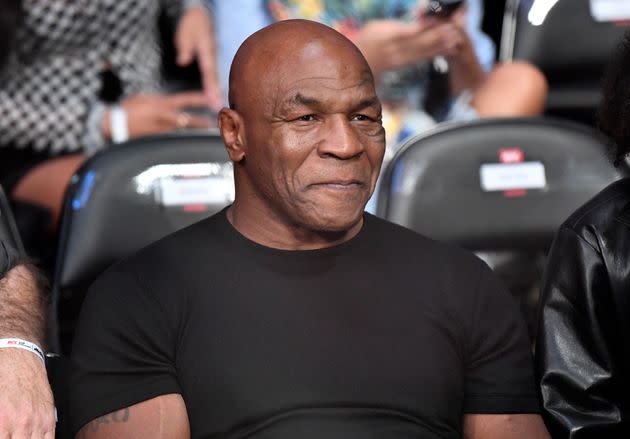 Mike Tyson is seen in attendance during the UFC 270 event at Honda Center on January 22, 2022 in Anaheim, California. (Photo: Chris Unger via Getty Images)