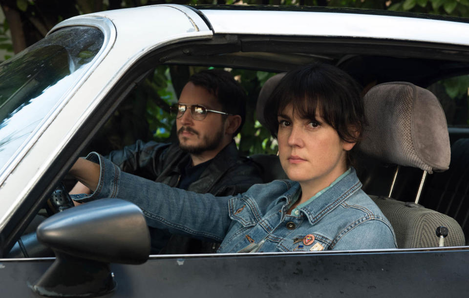 Meet your new favorite buddy duo: angry Melanie Lynskey and weird Elijah Wood. In "Green Room" actor Macon Blair's directorial debut, Lynskey&nbsp;plays a nursing assistant who recruits her rat-tailed neighbor (Wood) to avenge a robbery. From there, the aptly titled "I Don't Feel&nbsp;at Home in This World Anymore" devolves into a demented, violent goose chase that never shies away from&nbsp;the central thesis of "people suck."