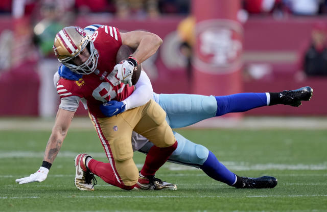 George Kittle takes credit for 49ers trade for Christian McCaffrey