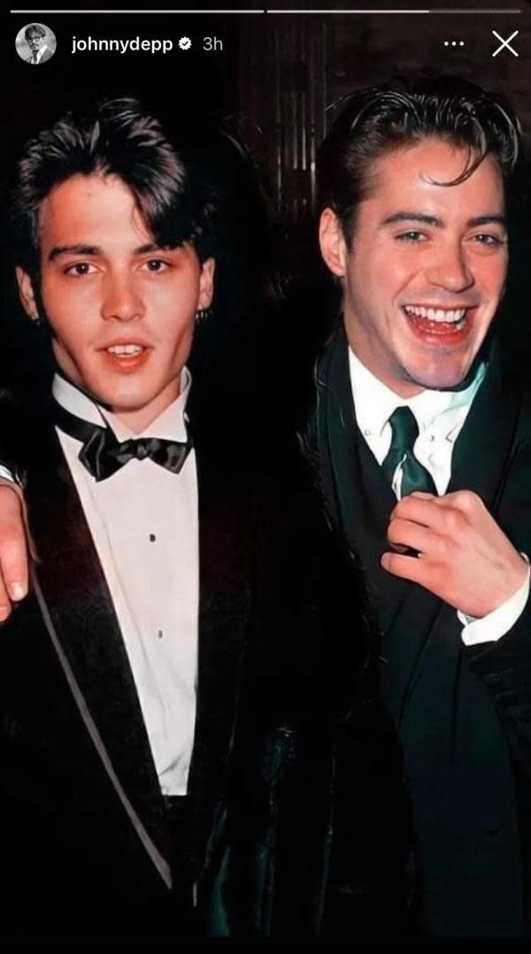 Johnny Depp y Robert Downey Jr (Imagen: Instagram)