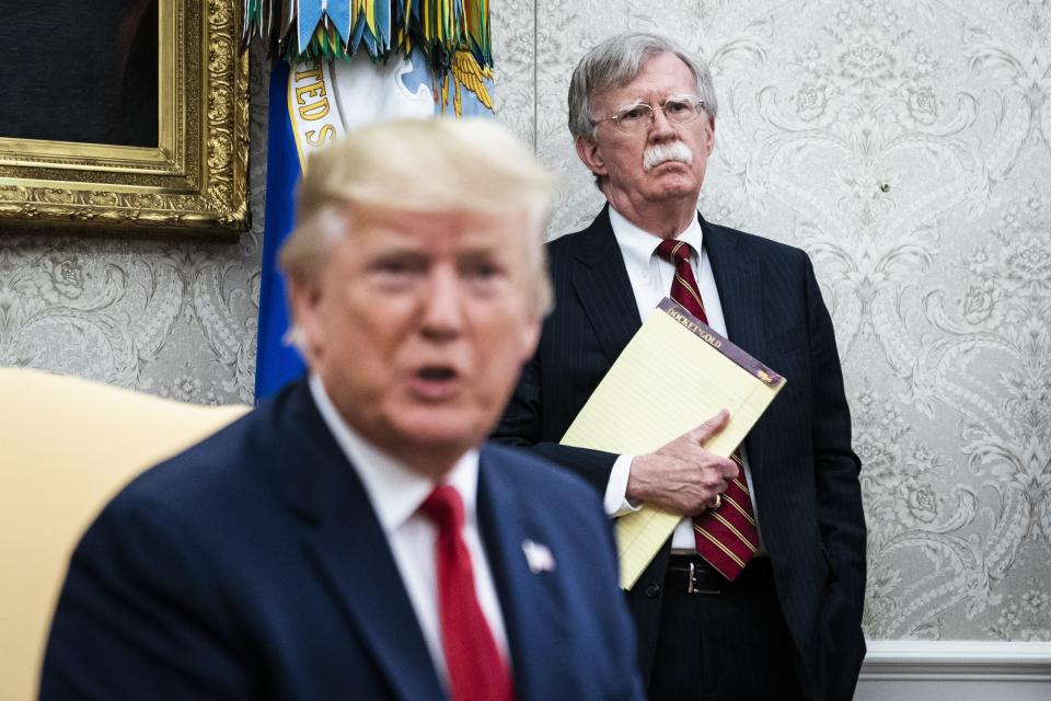 National Security Advisor John Bolton and President Donald Trump