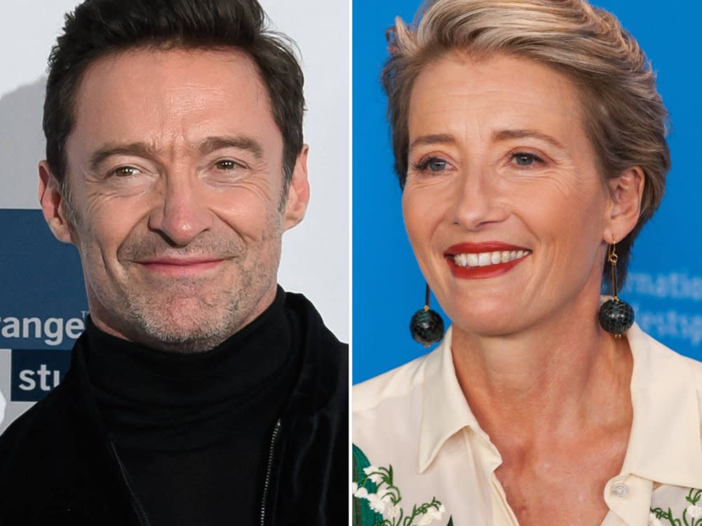 Hugh Jackman und Oscarpreisträgerin Emma Thompson werden für eine Adaption des deutschen Krimis "Glennkill" vor der Kamera stehen. (Bild: taniavolobueva/Shutterstock.com/IMAGO/ABACAPRESS)