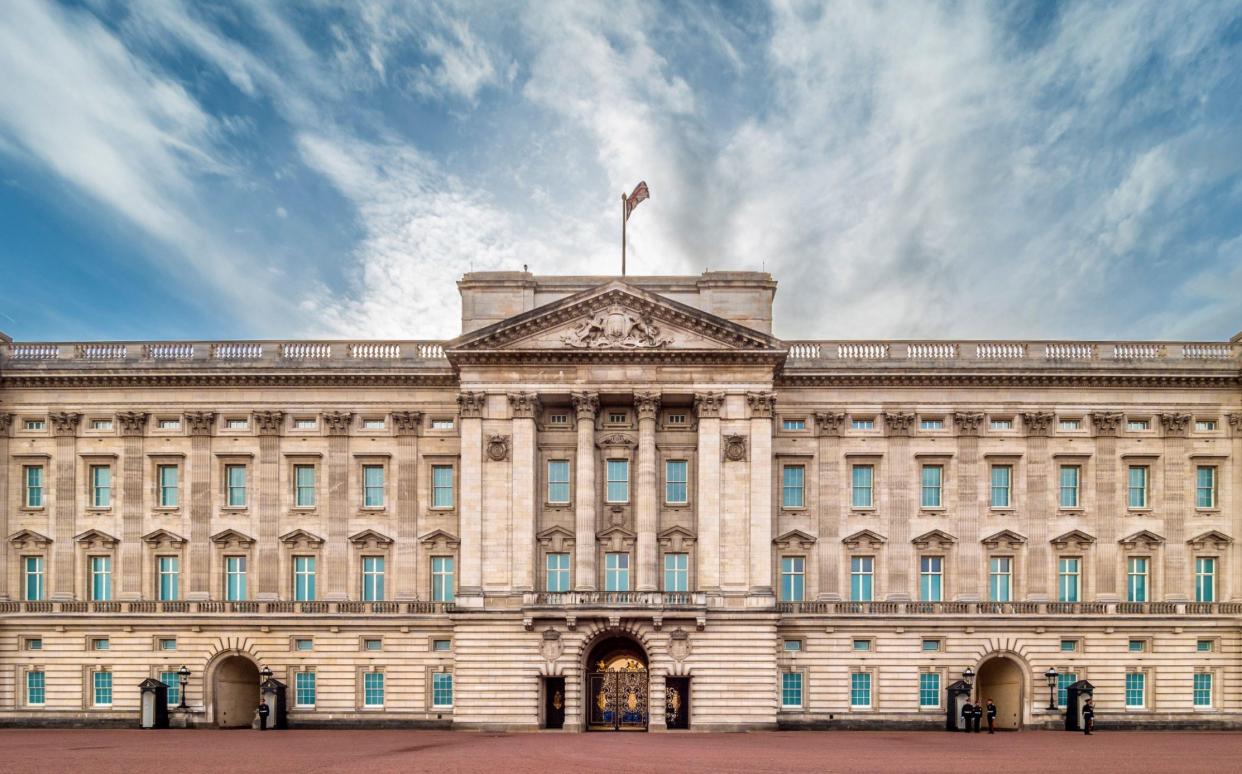 East exterior facade Buckingham Palace, London