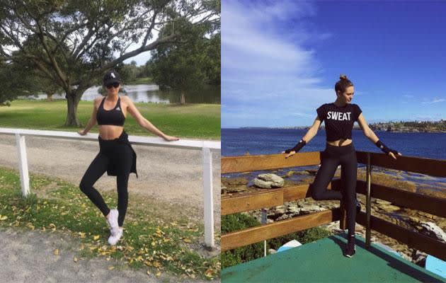 The 25-year-old worked hard to achieve her bridal bod. Photo: Instagram/jesinta_franklin