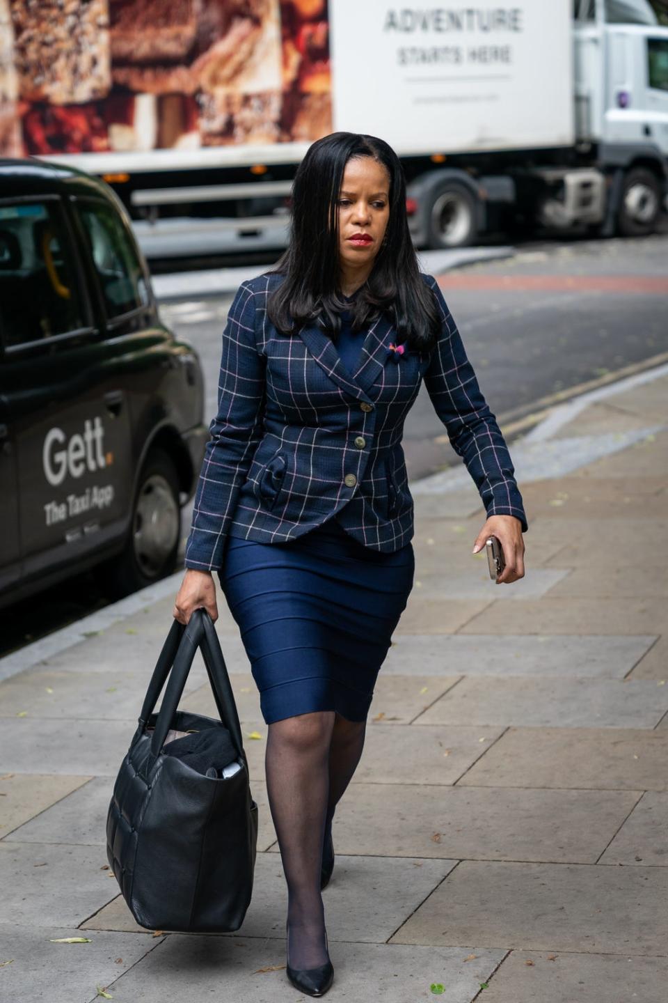 MP Claudia Webbe arrives at Southwark Crown Court (Aaron Chown/PA) (PA Wire)