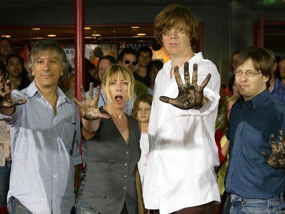 Sonic Youth are inducted into Hollywood’s RockWalk in 2003 (Getty/Carlo Allegri)