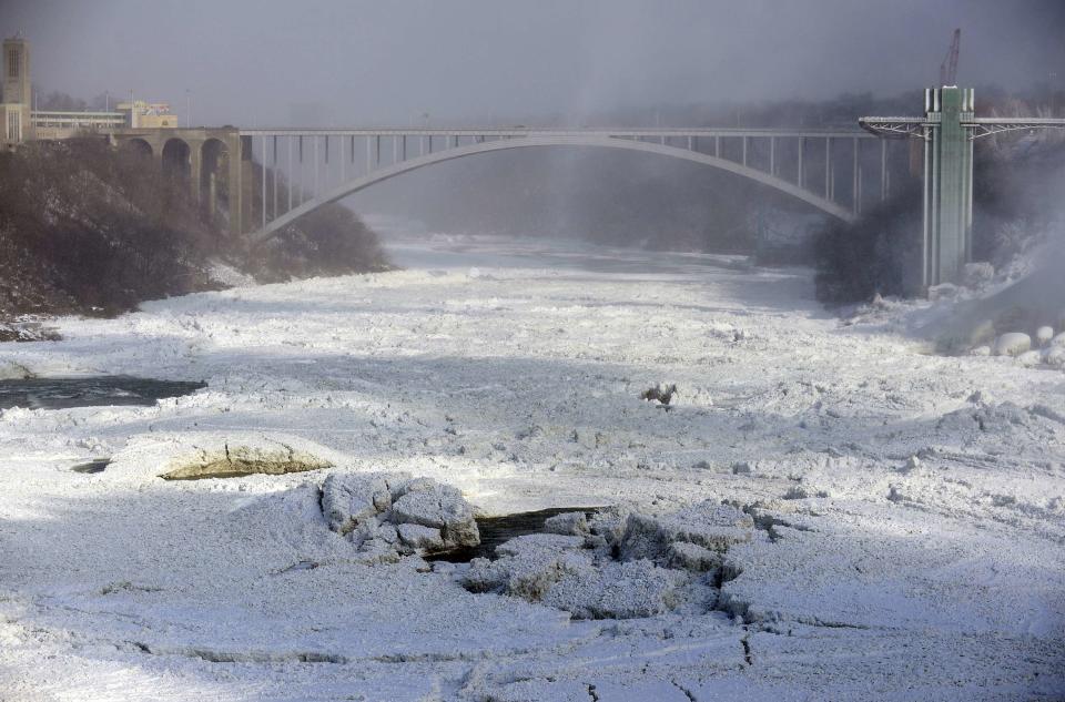 The Rainbow Bridge in Niagara Falls, Ontario