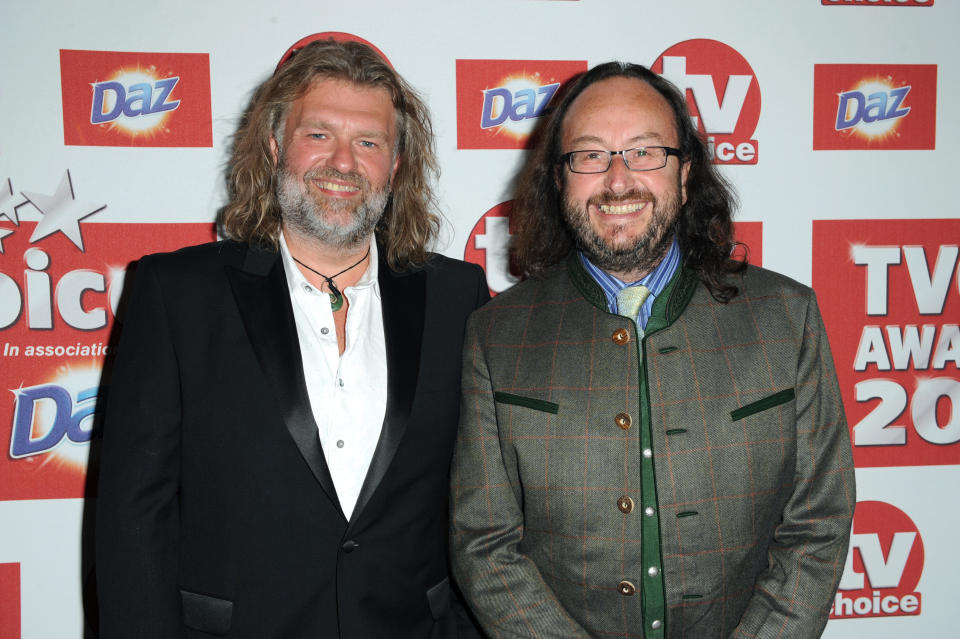 Si King and Dave Myers, The Hairy Bikers arriving at the TV Choice Awards 2012, The Dorchester Hotel, London.


