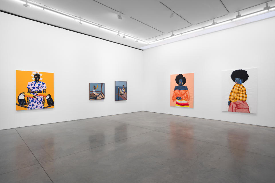 Installation view of “Winner Takes All” at Marianne Boesky Gallery. - Credit: Courtesy