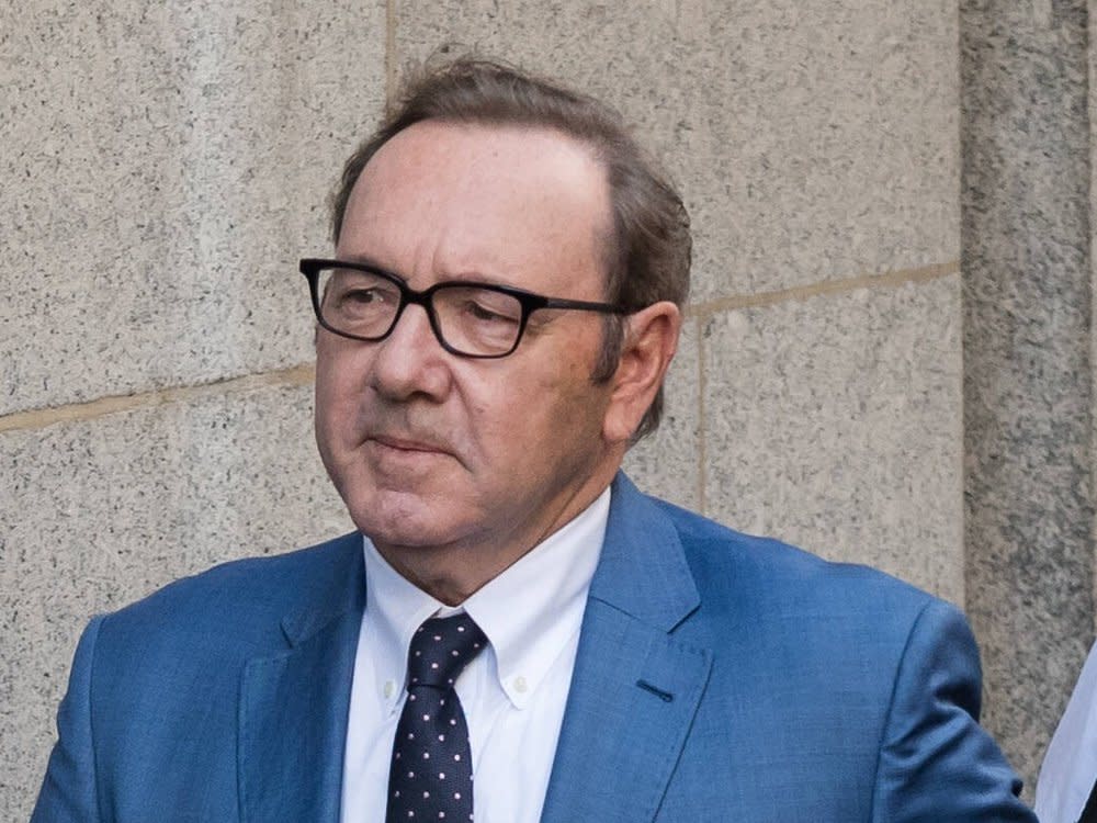 Kevin Spacey bei seinem Gerichtstermin in London. (Bild: imago/NurPhoto)