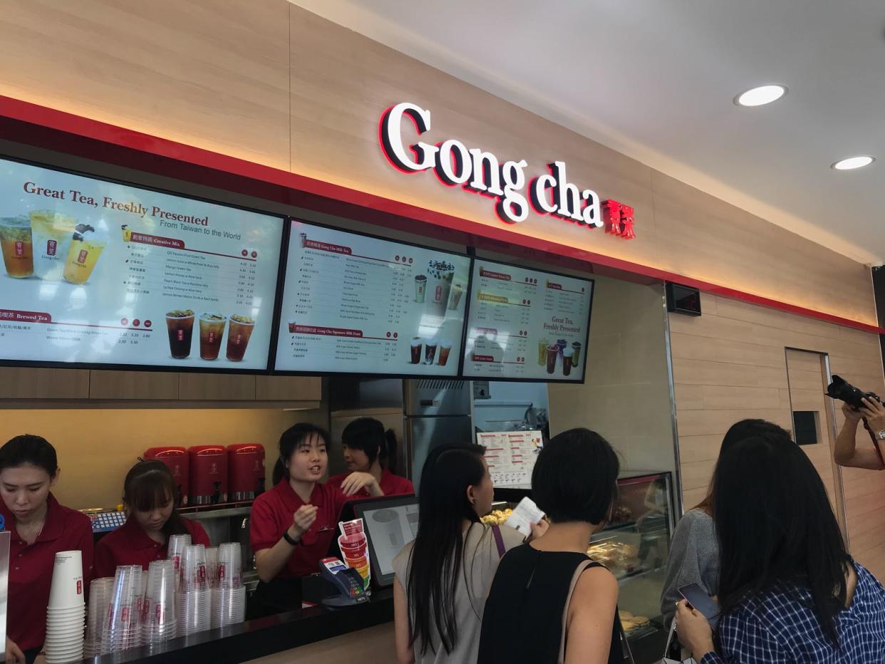 Gong Cha opened its flagship outlet on Friday at the SingPost Centre. (Photo: Elizabeth Tong/Yahoo Lifestyle Singapore)