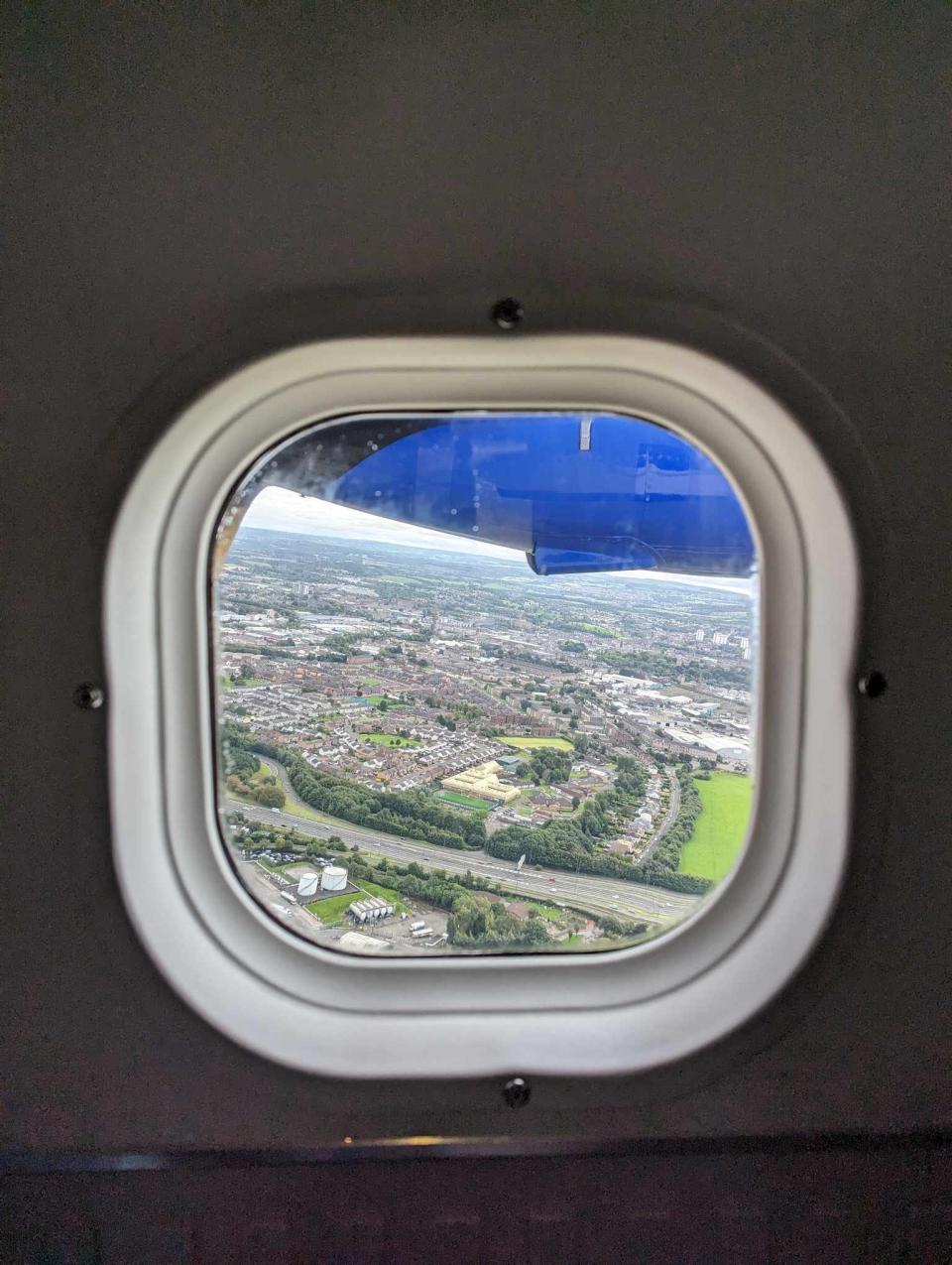 glasgow view from plane