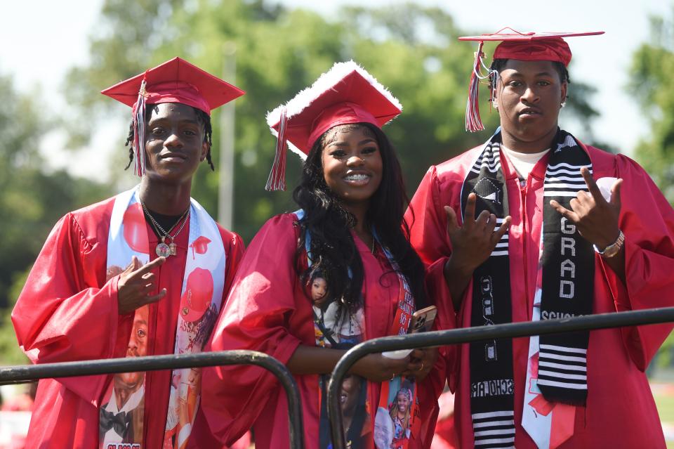 Members of the Austin-East High School Class of 2022 at their graduation ceremony June 1.