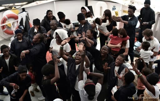 The migrants on board the Aquarius come from 26 countries, mainly from Africa but also Afghanistan, Bangladesh and Pakistan, according to Doctors Without Borders (MSF)