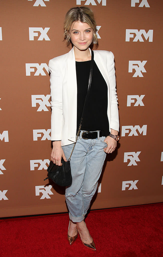 Sarah Jones attends the 2013 FX Upfront Bowling Event at Luxe at Lucky Strike Lanes on March 28, 2013 in New York City.