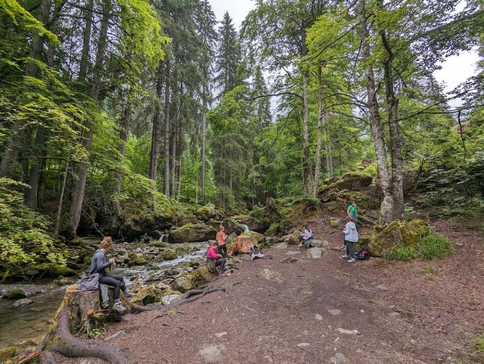 hike in the mountains